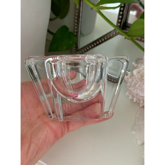 Orrefors Anna Ehrner Cross Crystal Votive Holder - Picture 8 of 10
